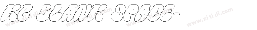 KG Blank Space字体转换